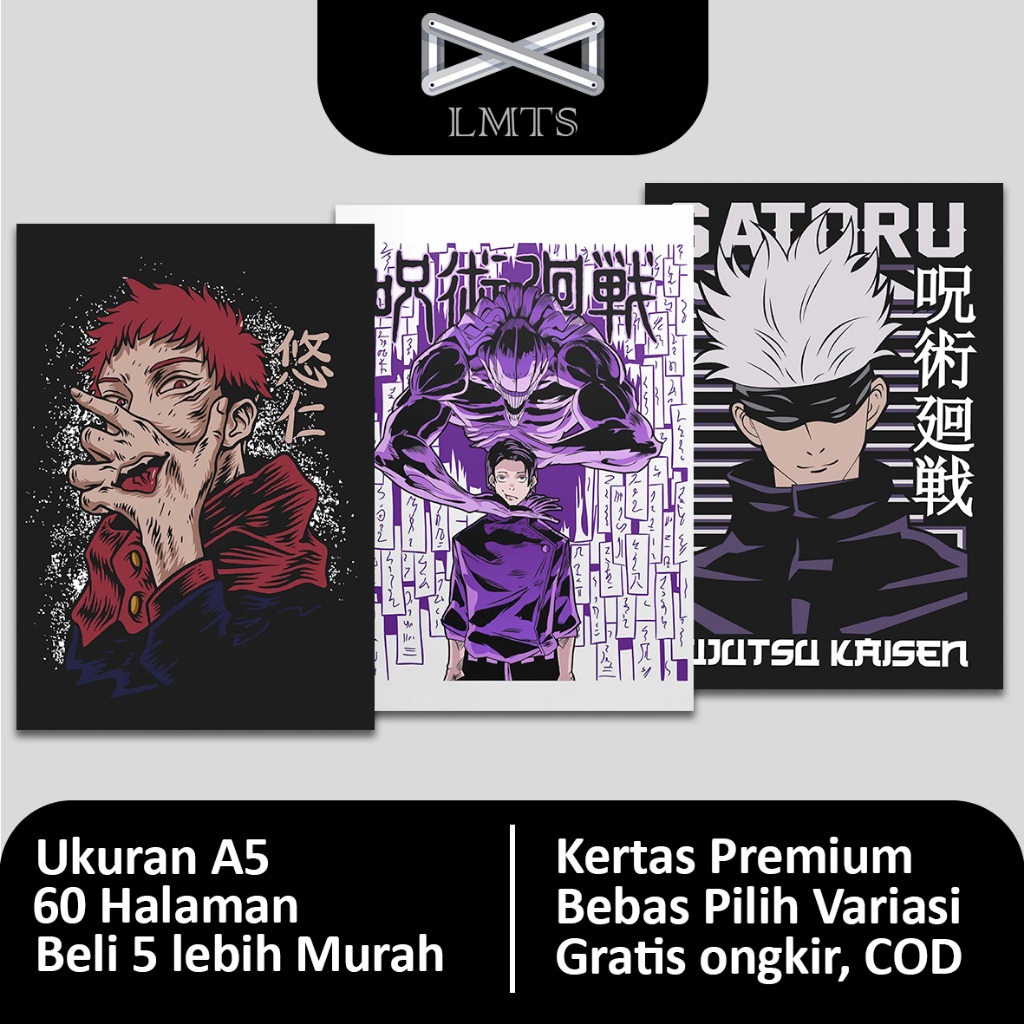 

[Grosir] Buku Tulis Jujutsu Kaisen