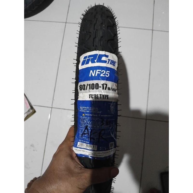 BAN LUAR TUBETYPE IRC 80/100-17 TIPE NF 25 BAGUS BERKUALITASBan Motor Merk IRCUkuran 80/100-17 Type 