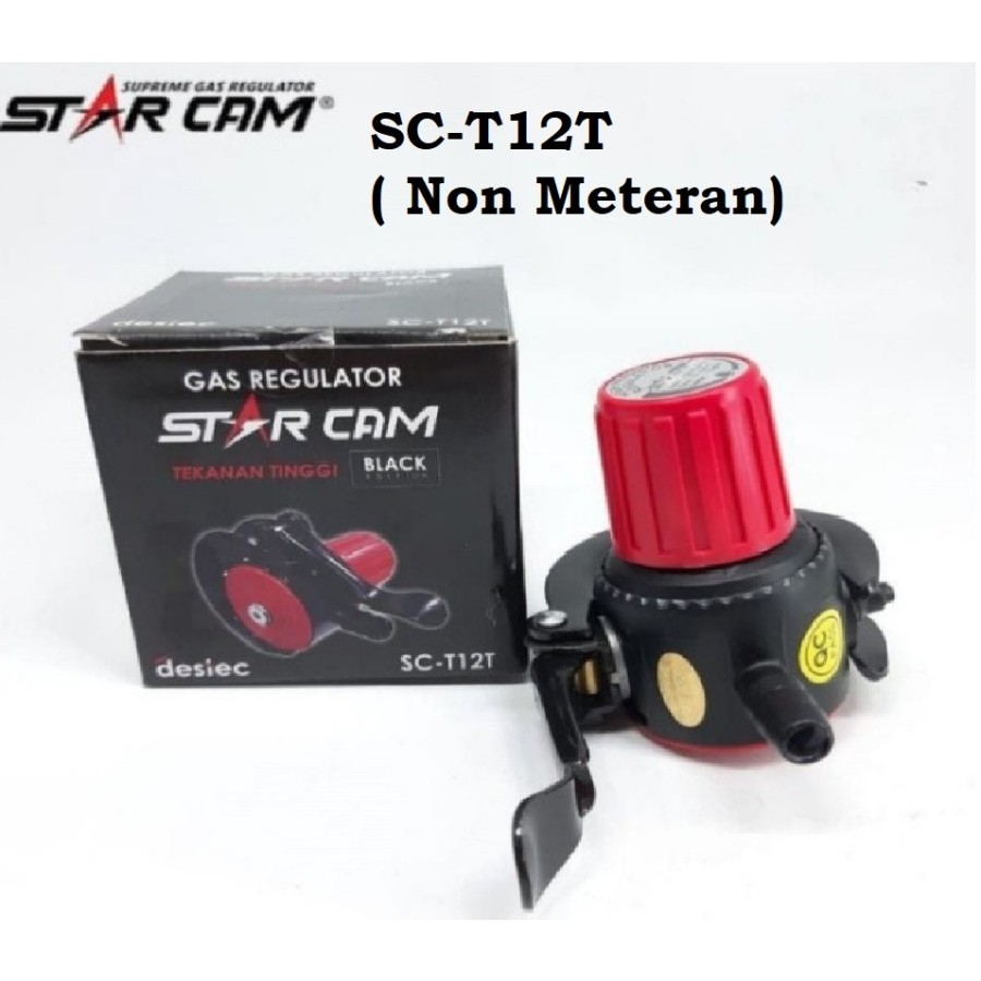Kepala Gas Regulator Gas Starcam SC T12T Tekanan Tinggi Pengaman Gand