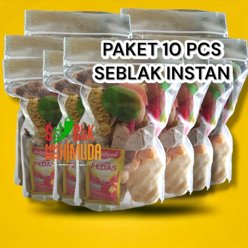 

Paket 10 pcs Seblak instan kemasan besar