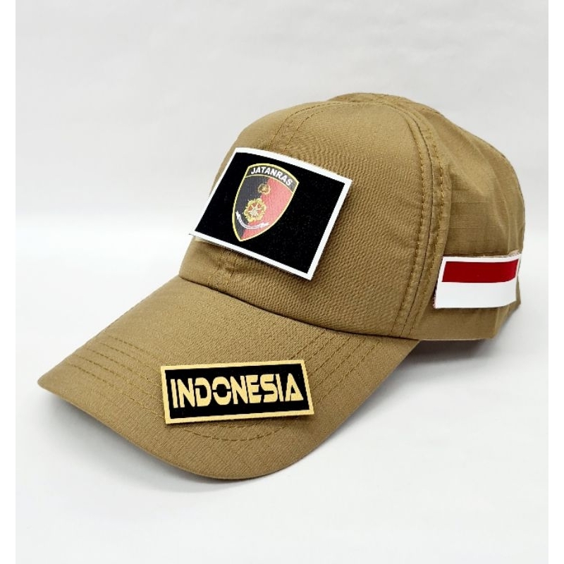 Topi Model Tactical PDL Logo Jatanras Free 3 Emblem Patch Prepetan Tempelan Velkro Premium Quality