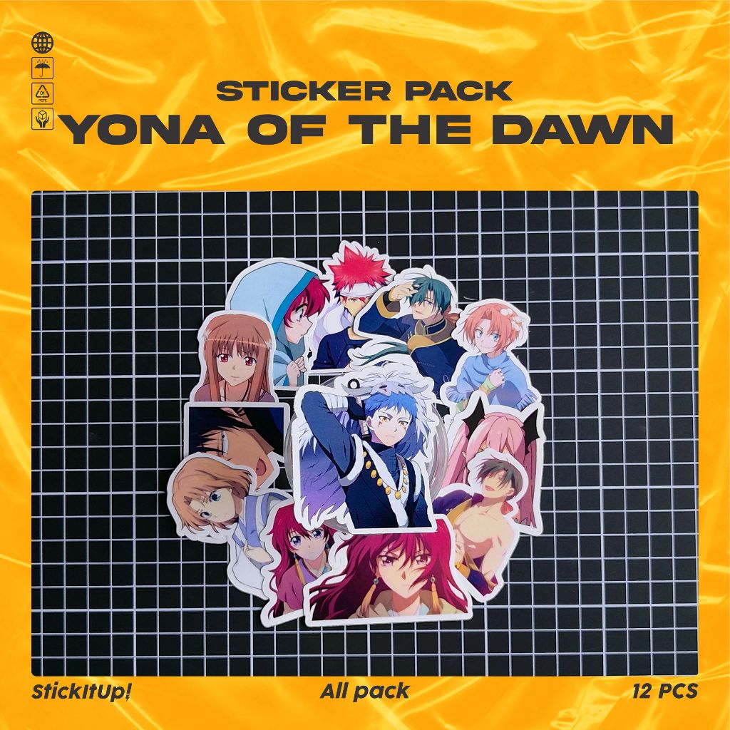 

COD✨ StickItUp Stiker Pack Anime Yona Of The Dawn Colorfull Keren Untuk Koper Laptop Skateboard