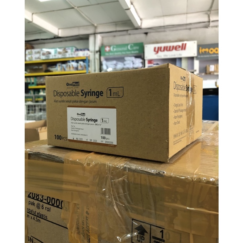 Larizar8R2d Spuit 1cc OneMed Needle 26G  Spuit 1ml OneMed