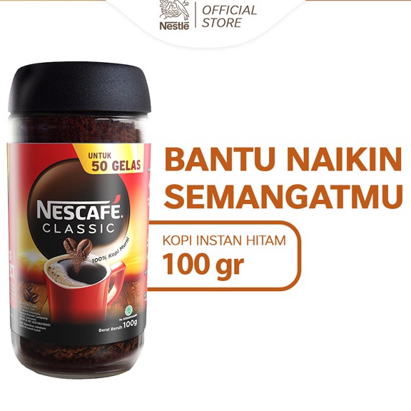 

TERBARU NESCAFE Classic Kopi Instan Kopi Hitam 1g Jar