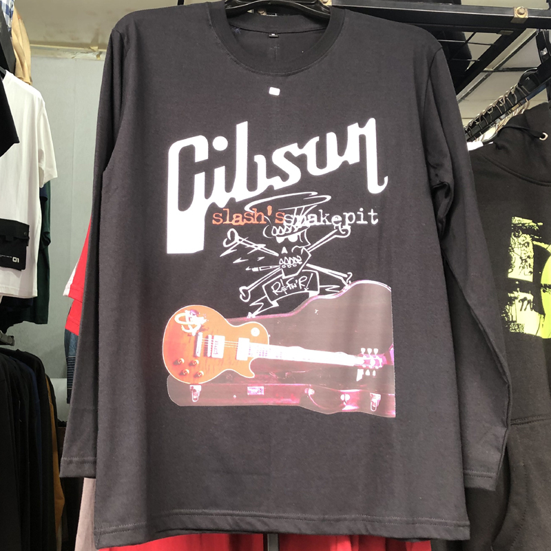 Kaos Gibson Slash's Snakepit Les Paul Tshirt 100% Cotton