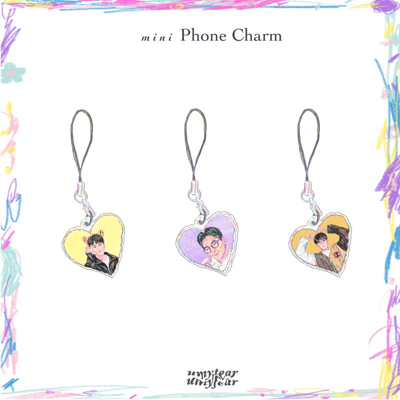 mini Phone Charm (ready; hoshi, wonwoo, seungkwan)