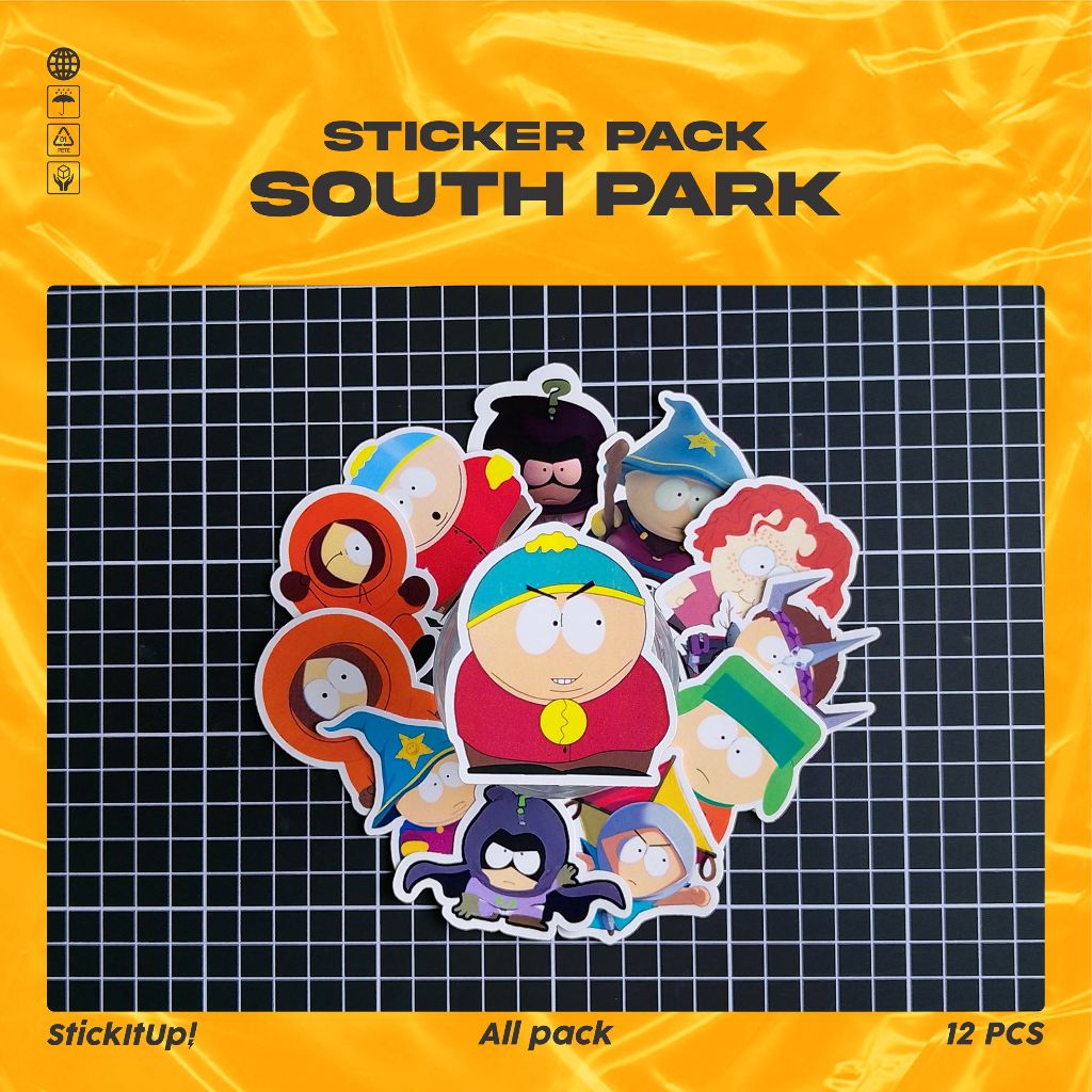 

COD✨ StickItUp Stiker Pack Kartun South Park Lucu Colorfull Keren Untuk Koper Laptop Skateboard
