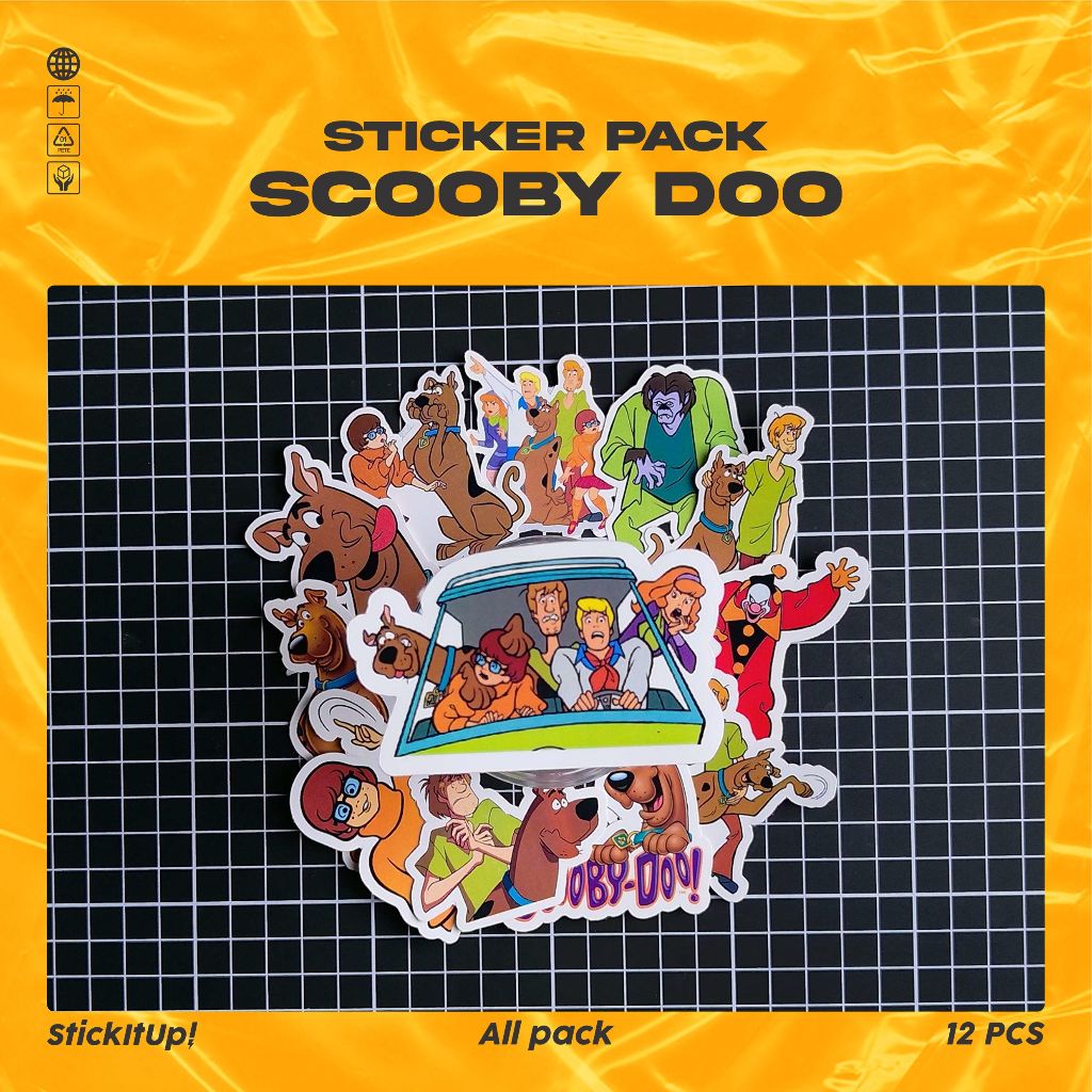 

COD✨ StickItUp Stiker Pack Kartun Scooby Doo Lucu Colorfull Keren Untuk Koper Laptop Skateboard