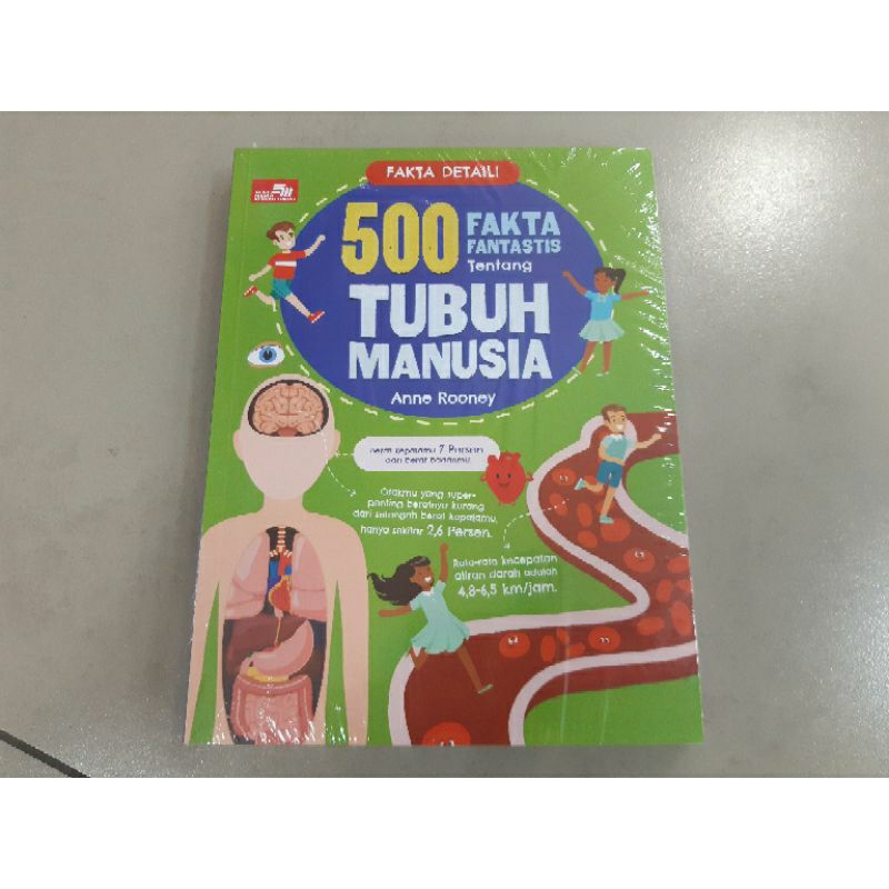 Buku Anak FAKTA DETAIL 500 Fakta Fantastis Tentang Tubuh Manusia / Sains / Dinosaurus / Penemuan / H