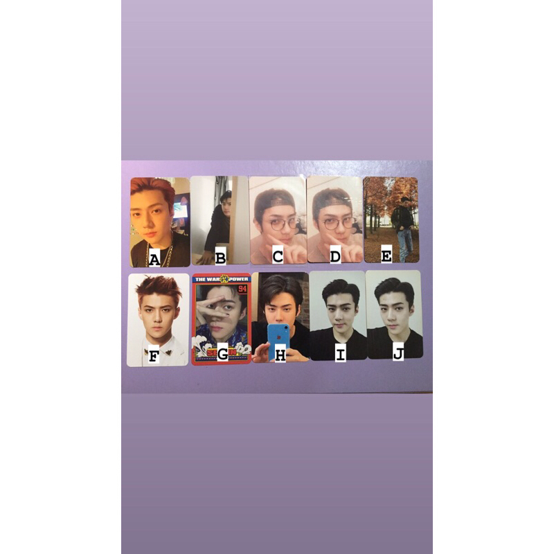 PC SEHUN EXO (PC OFFICIAL ALBUM) overdose exodus exact for life the war universe what a life billion