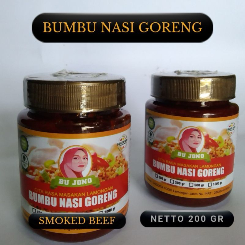 

Bumbu Nasi Goreng smoked beef 200 gram | Bu jono | bumbu nasgor | bumbu masak nasi goreng | food | nasi goreng | bumbu instan | bumbu mahm | desa bumbu instan | saji | bamb | pemenang rasa | bumbu racik | bumbu instan