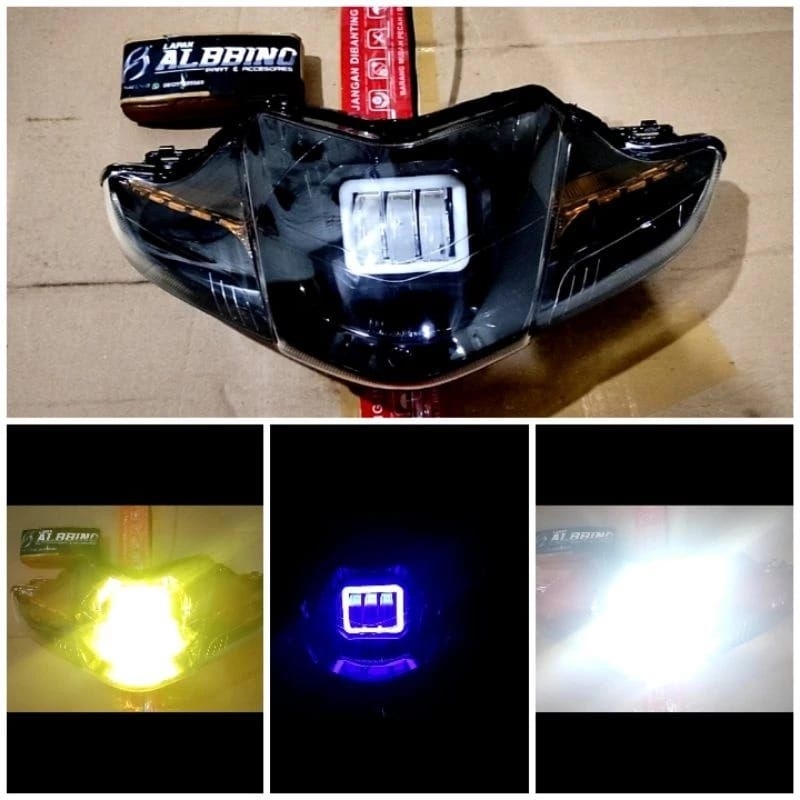 Reflektor lampu depan Custom REVO ABSOLUTE REVO FIT 110 plus daymaker