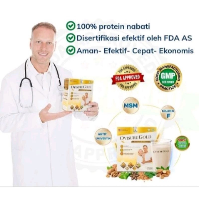 

PAKET 5 BOX OVISURE GOLD MILK SUSU OBAT TULANG DAN SENDI YG SEHAT 100% import USA