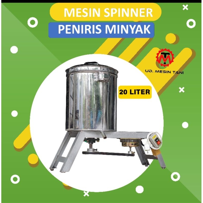 Mesin spinner peniris minyak kapasitas 10 kg