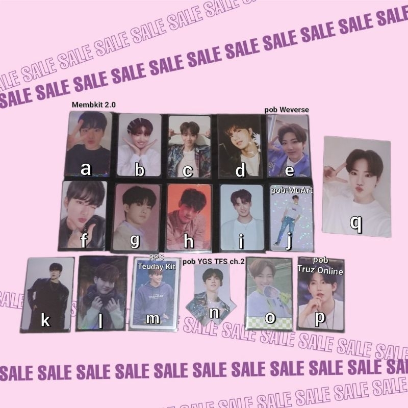 Photocard Junkyu Treasure Benefit YGS CH.2 Teuday Kit Weverse Ktown Kuping Maung Tuspal Kempi 1st co