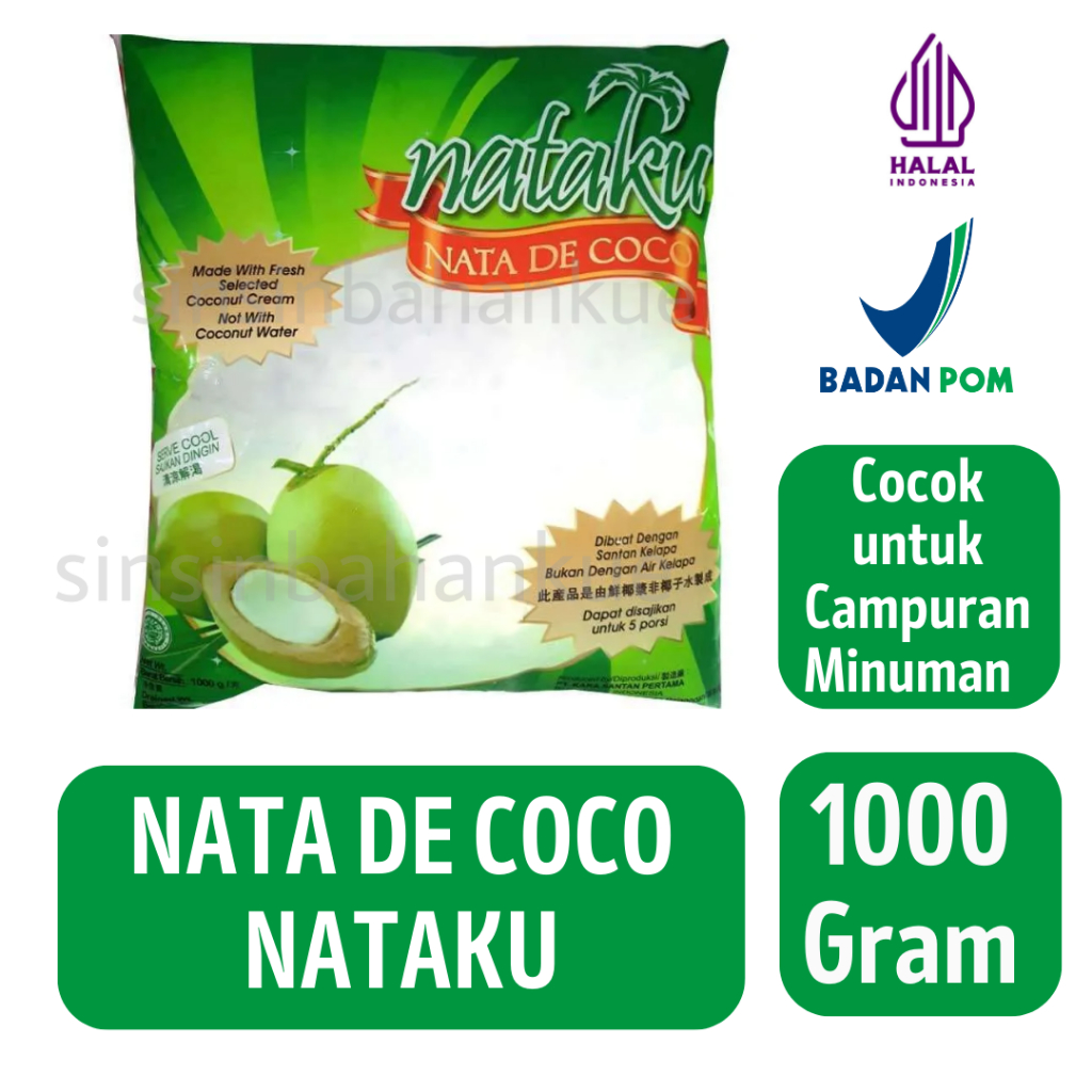 

Nata De Coco Nataku Harga / Dus [1kg x 6pcs]