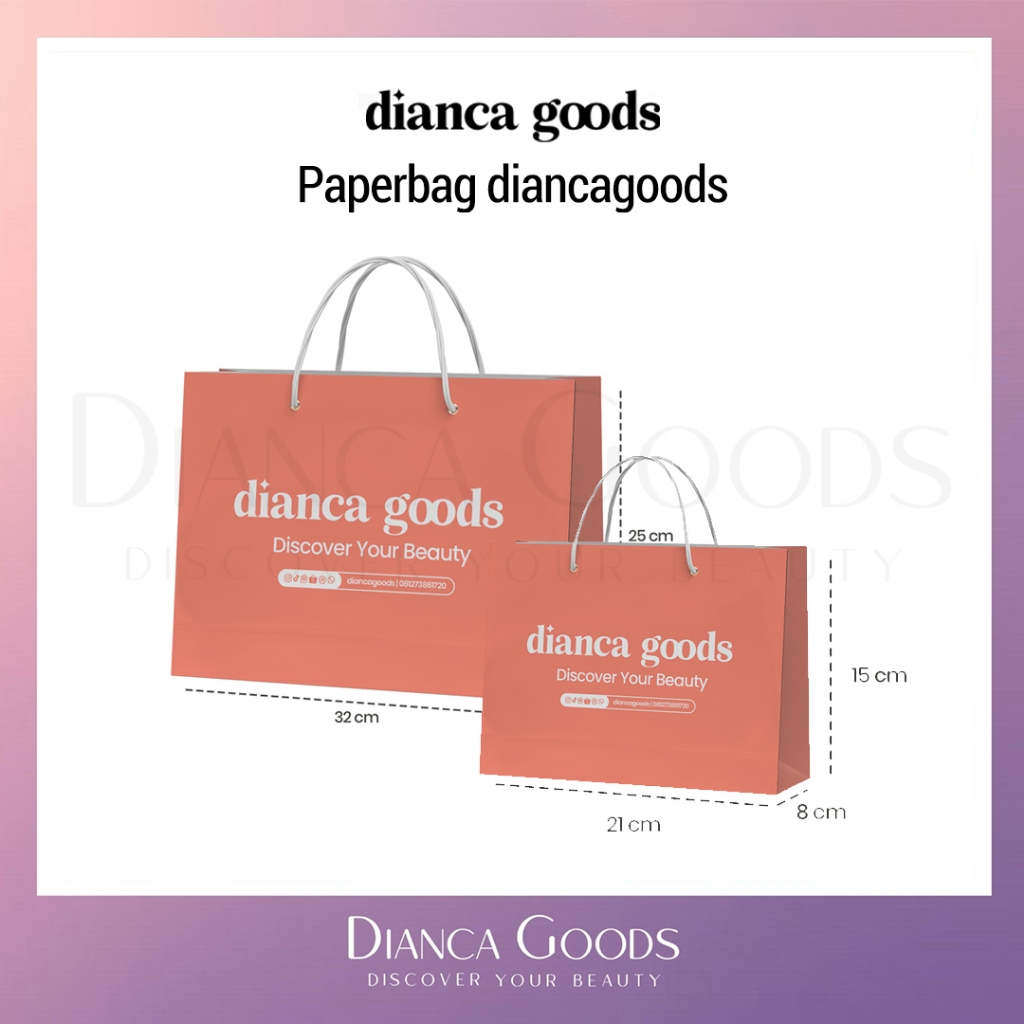 

Shopping Bag Dianca Goods Ukuran M & L - PAPER BAG - Diancagoods BKL