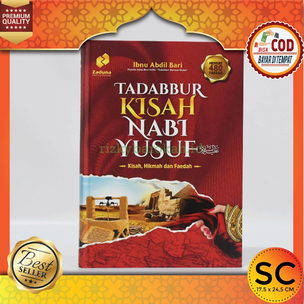 Buku Islam Tadabbur Kisah Nabi Yusuf Ibnu Abdil Bari Buku Kisah Nabi Inspiratif Hard Cover - Zaduna