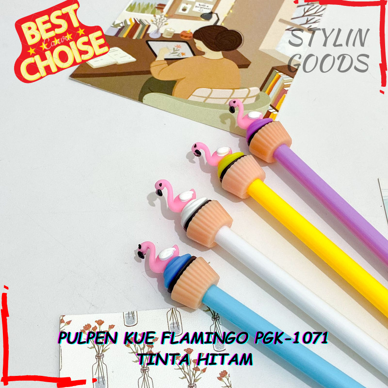 

PGK-1071 PULPEN PEN GEL KUE FLAMINGO / BOLPEN PENA TINTA HITAM / TERSEDIA 4 VARIAN WARNA PULPEN FLAMINGO KUE / ALAT TULIS SEKOLAH KANTOR MURAH BISA COD ( TINTA DI JAMIN NYATA )