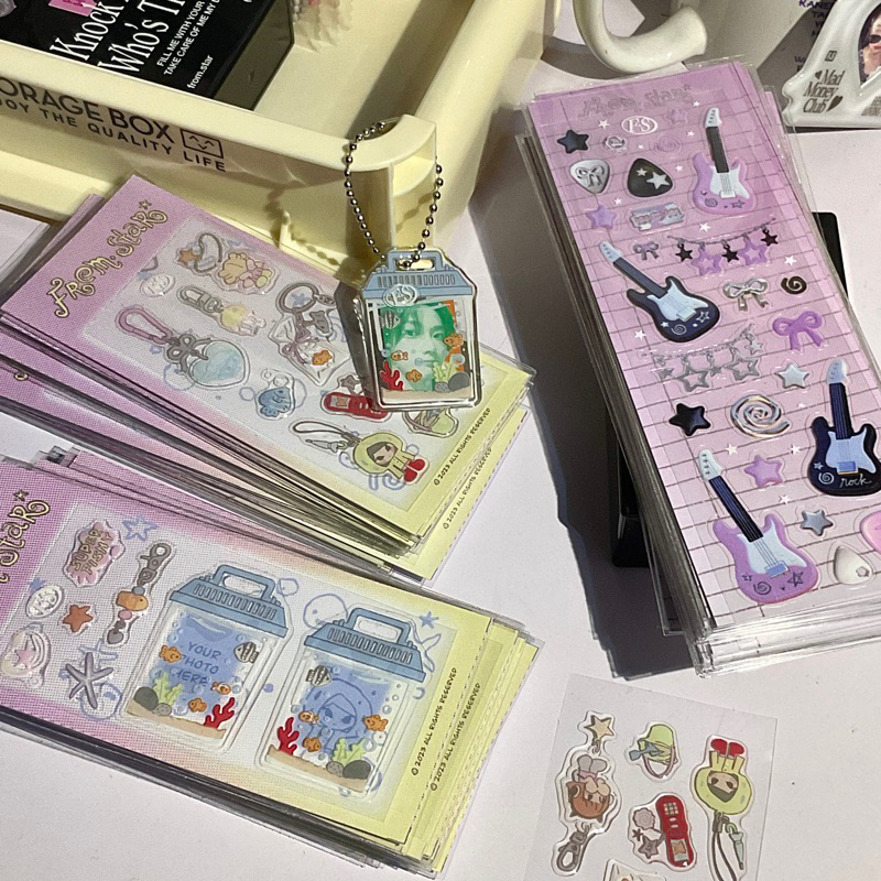 

[from.star] EPOXY AND TRANSPARANT STICKERS | Polco Sticker | Planner / Journal Sticker