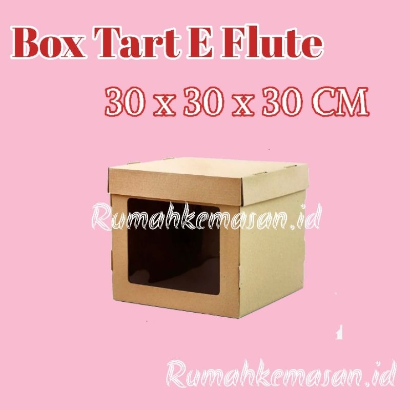 

Box Tart Kotak Cake Eflute Tinggi 30x30x30 / Box Hampers