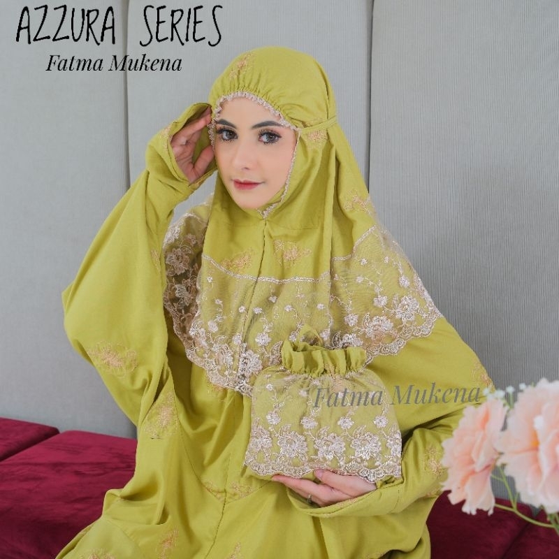 MUKENA TERUSAN LAJURAN BORDIR AZZURA