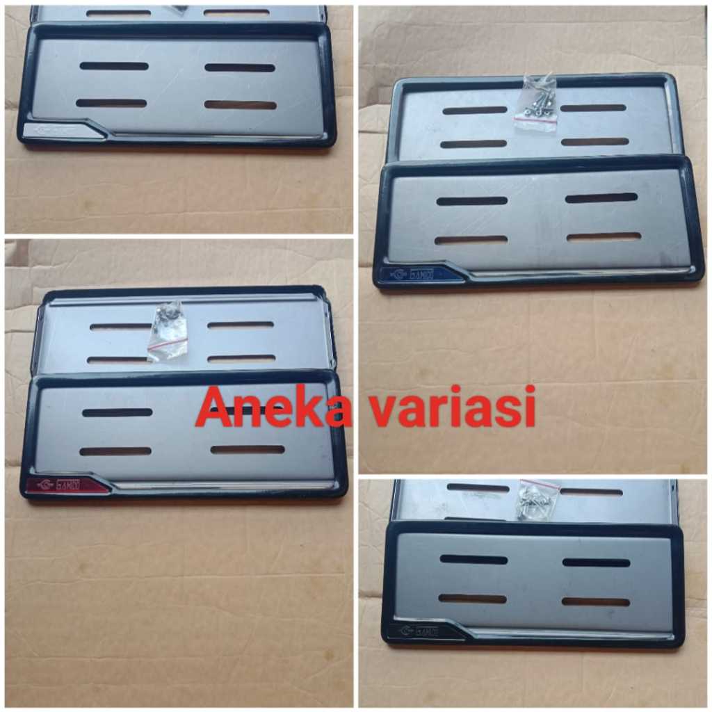 Cover Plat Nomor Gamido motor Bahan Besi Dudukan Tutup Nomor Kotak