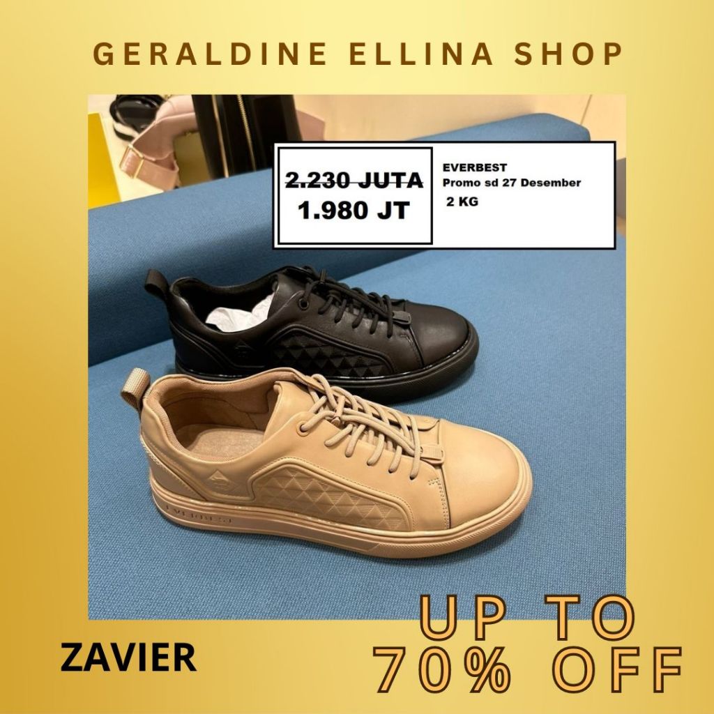 Sepatu sneakers pria Everbest original store SALE ZAVIERR