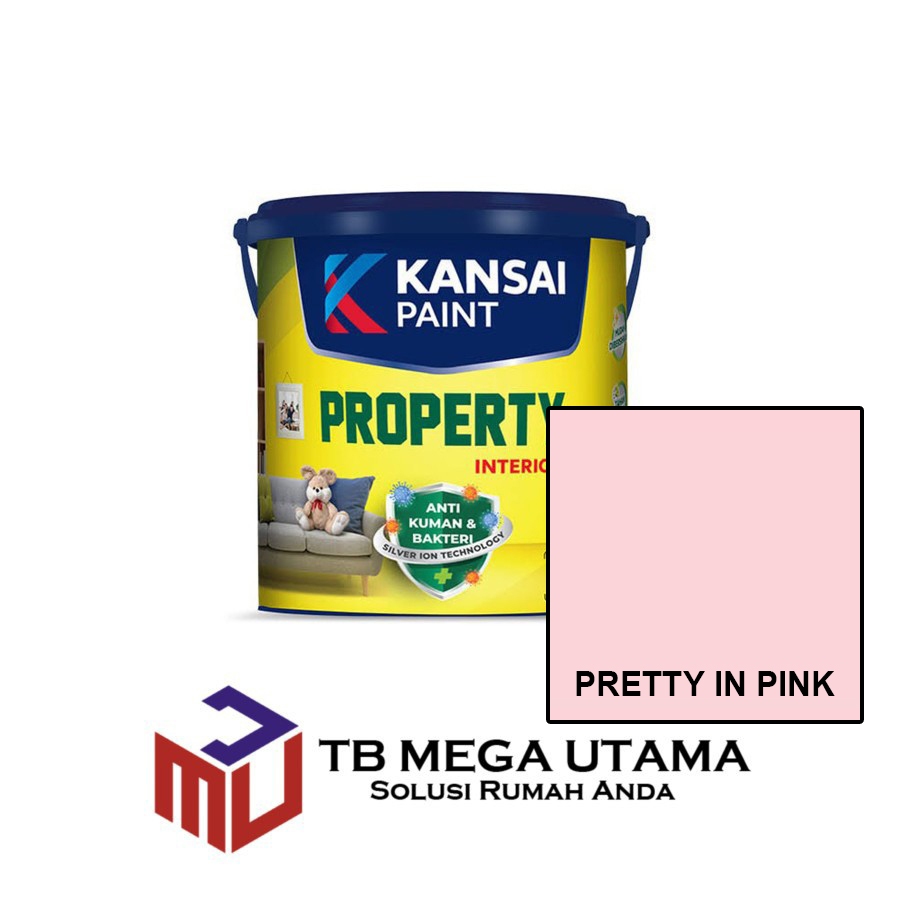 Kansai Paint Property Interior Pretty in Pink 5 Kg | Cat Decorative Tembok Interior