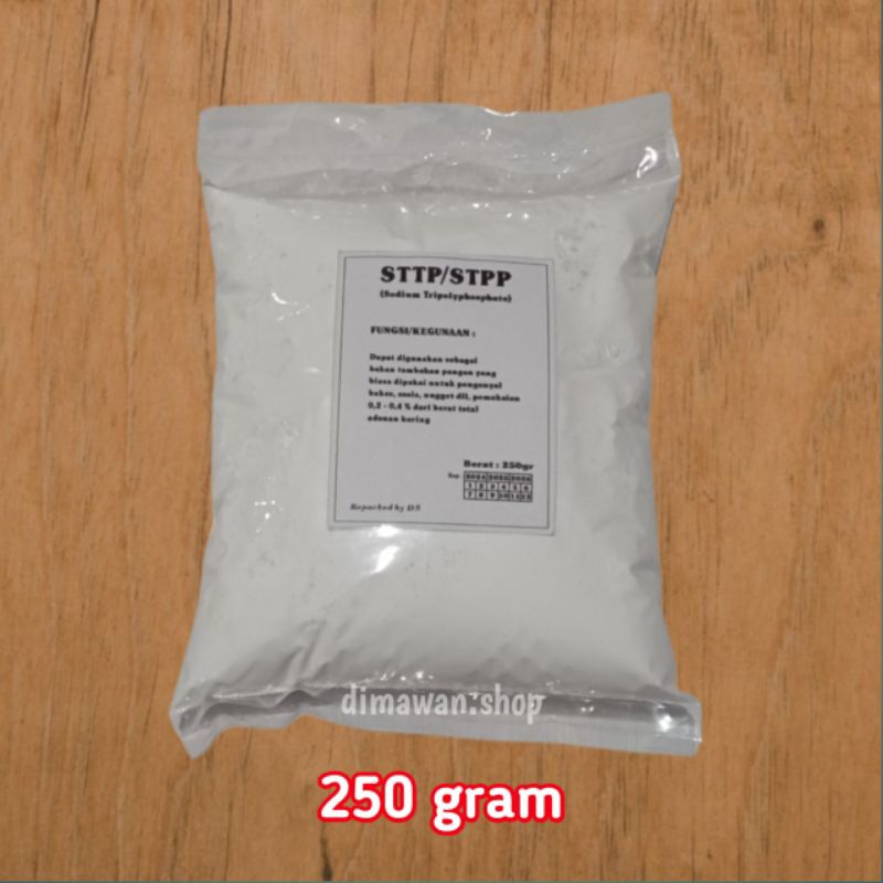 

STTP/STPP (sodium tripolyphosphate) tepung pengenyal bakso 250 gram
