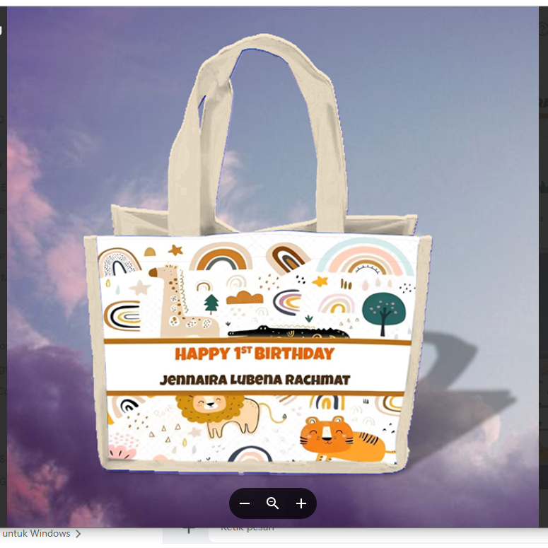 

Tas Ultah Goodie Bag Custom Souvenir Ulang Tahun Aqiqah Kartun Anak Lucu