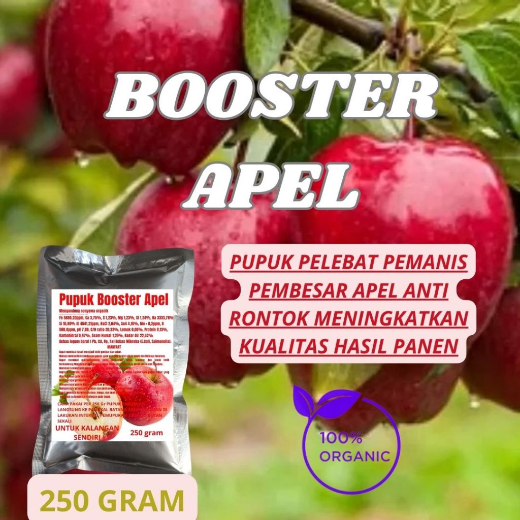 TFI Pupuk Booster  250 GR Buat buah Apel Mempercepat Pembuahan Panen Melimpah Pupuk Penyubur