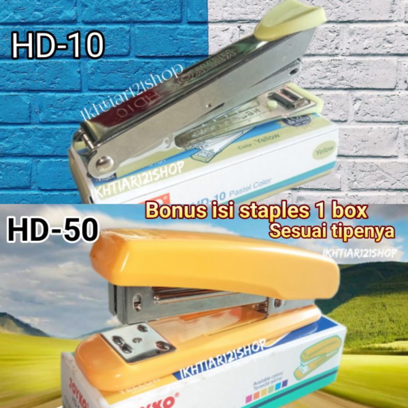 

Stapler/Alat Stepler/Staples User Friendly Berkualitas (Bonus isi staples 1 Box sesuai tipenya)