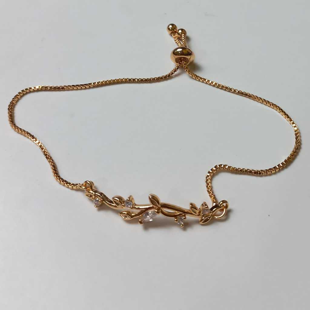 XUPING JEWELRY COD Gelang permata rantai wanita emas muda titanium original kekinian