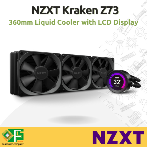 AIO Watercooling NZXT Kraken Z73 | 360mm Liquid Cooler with LCD Display