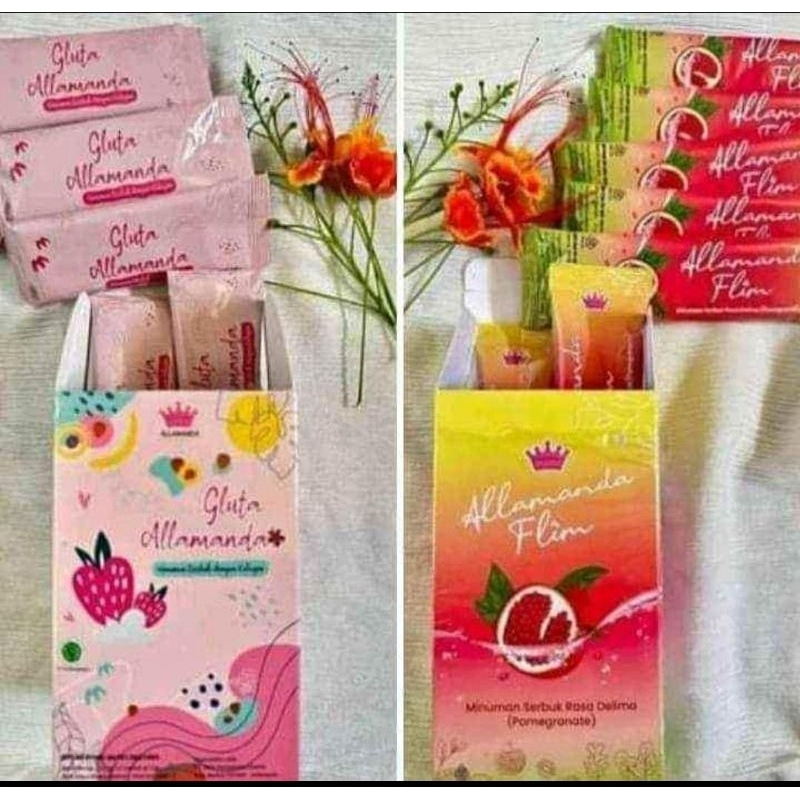 Alamanda Collagen Drink (pemutih) & Alamanda Flim (pelangsing) BPOM