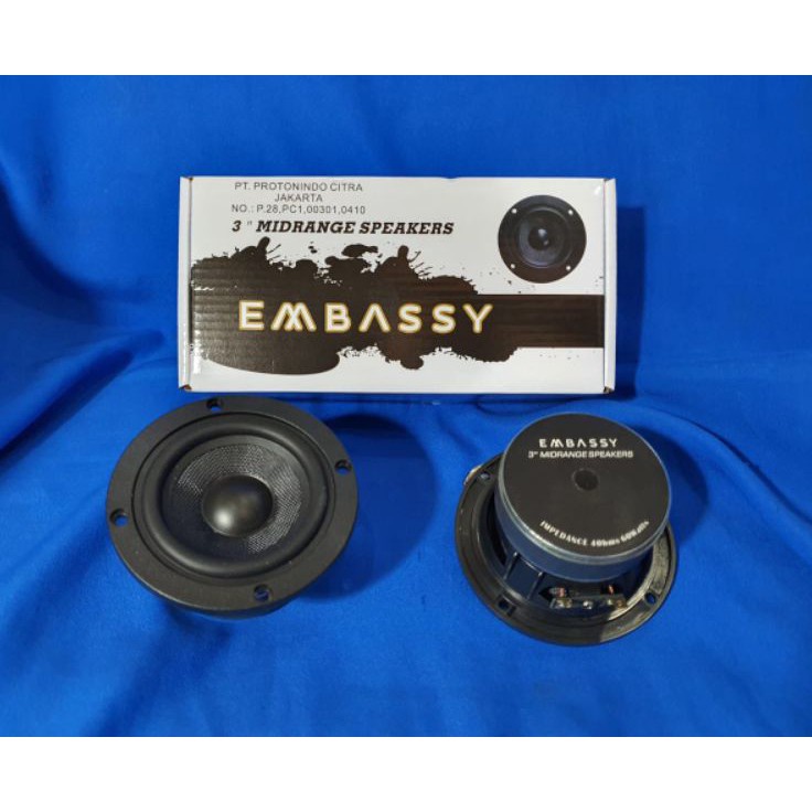 Ready stock YBJ midrange 3 inch embassy 4 ohm 6 watt