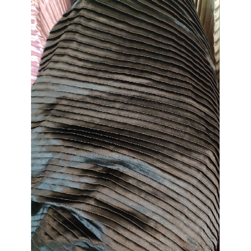 Salee Kain Plisket Bahan Moscrepsatin/sifon Murah Meteran premium