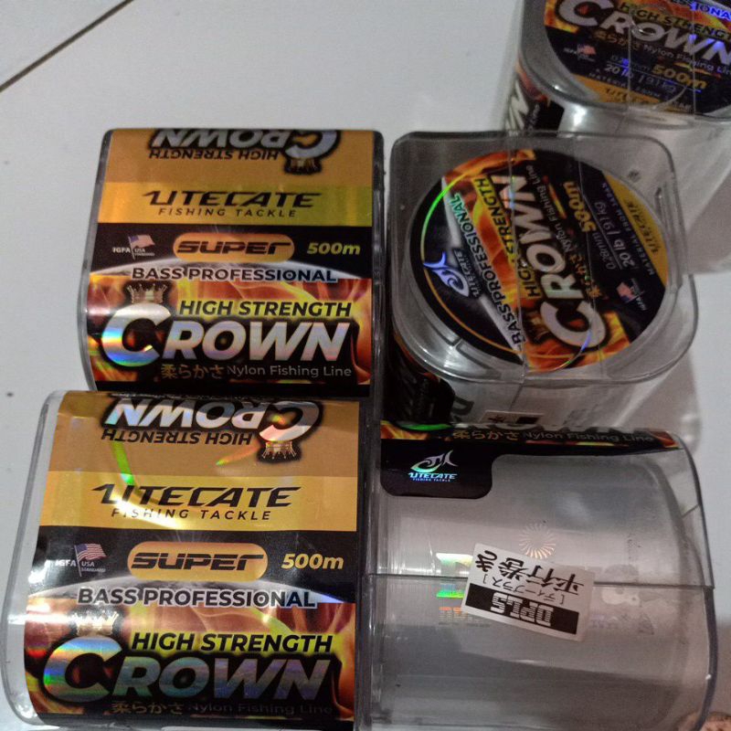 SENAR PANCING CROWN high strength 150 M dan 500 m (0.23,,028,0.30.0.33,0.37,0.40
