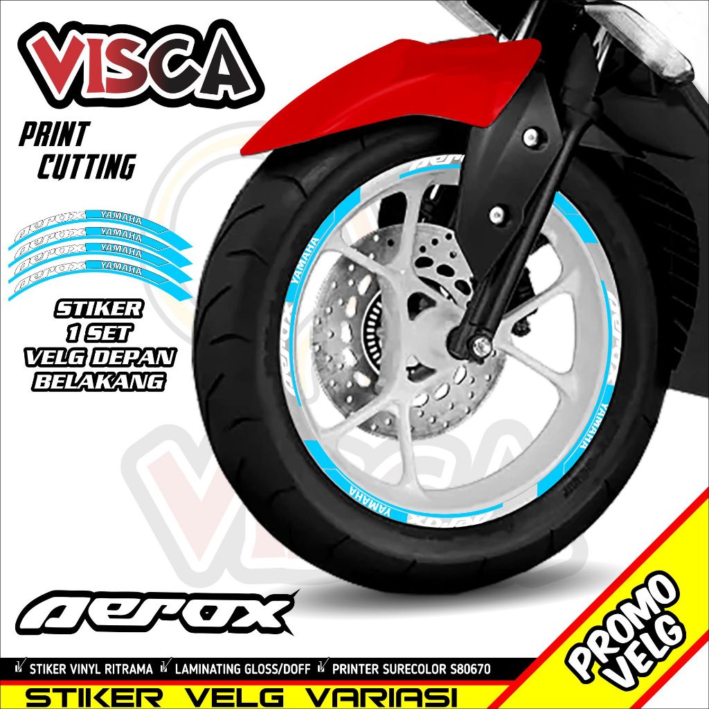Stiker Velg List Velg Motor Stiker Velg Aerox New