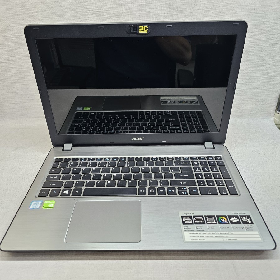 Laptop Bekas / Second Acer Aspire F15-573G Intel i5-7th Ram 8 GB SSD 256 GB