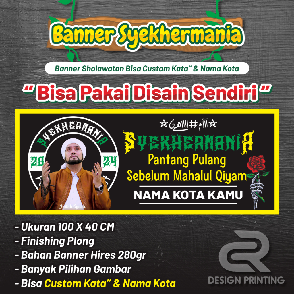 Banner Syekhermania ( 100 x 40 ) // Az Zahir Mania