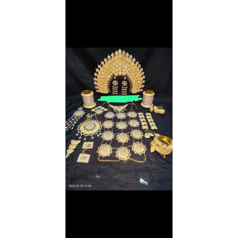 Aksesoris Bugis satu set, Bando pengantin wanita bugis, aksesoris pengantin