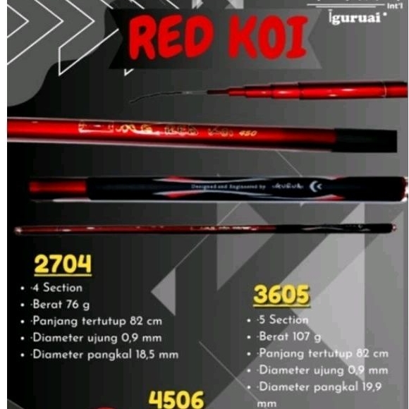 tegek iguruai red koi uk 210.270.360.450