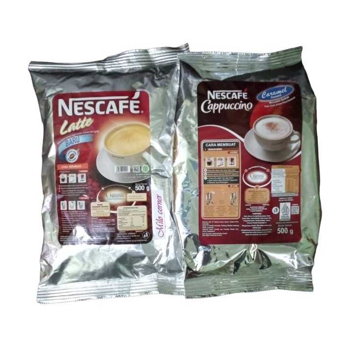 

Paket Nescafe Latte 500gr + Cappuccino Cappucino Capucino Caramel 500gr