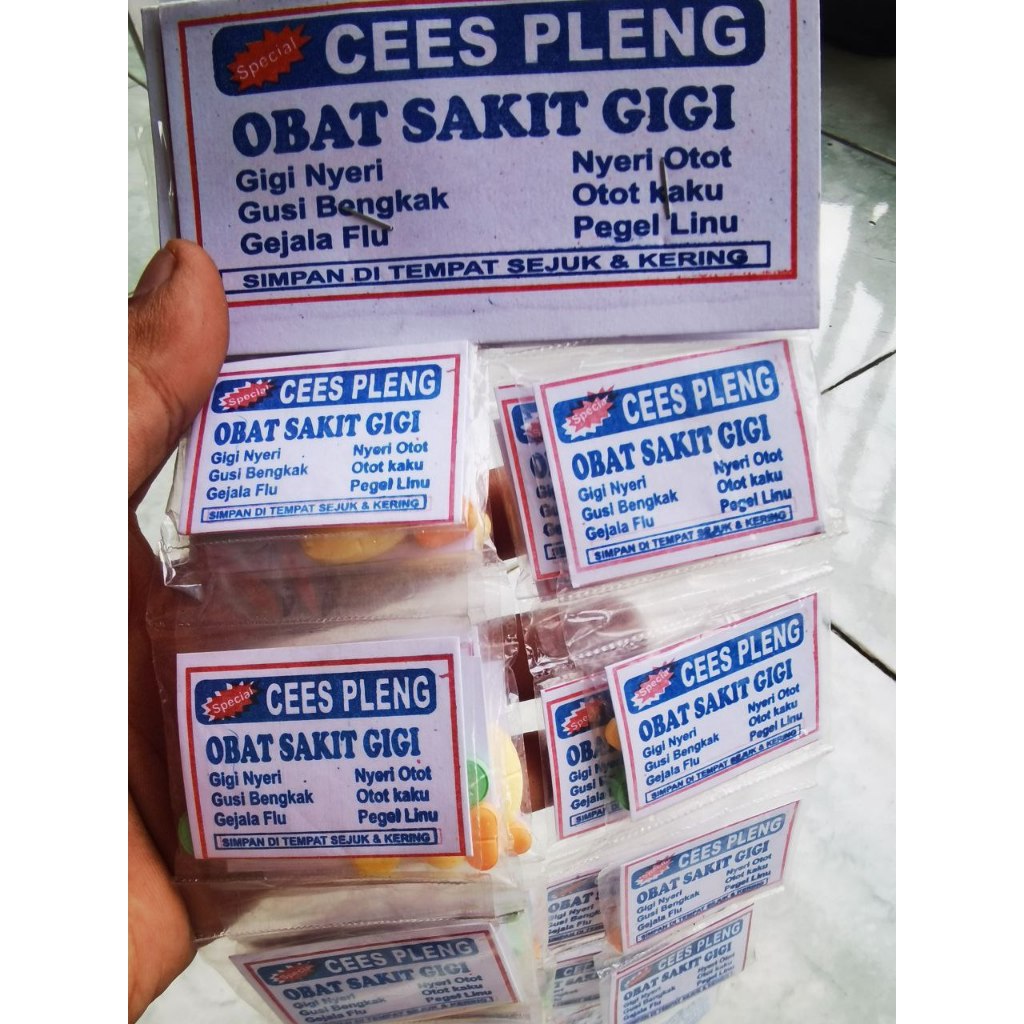 obat sakit gigi racikan cespleng harga per pcs