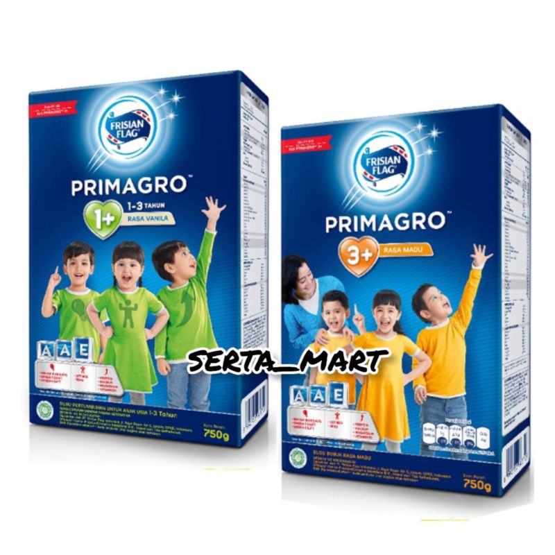 

Frisian Flag Primagro 1+ / 3+ Madu / Vanilla Box 800gr - Susu Pertumbuhan Anak 123 / 456