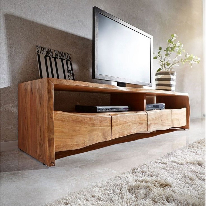 buffet TV/meja TV/kayu trembesi solid