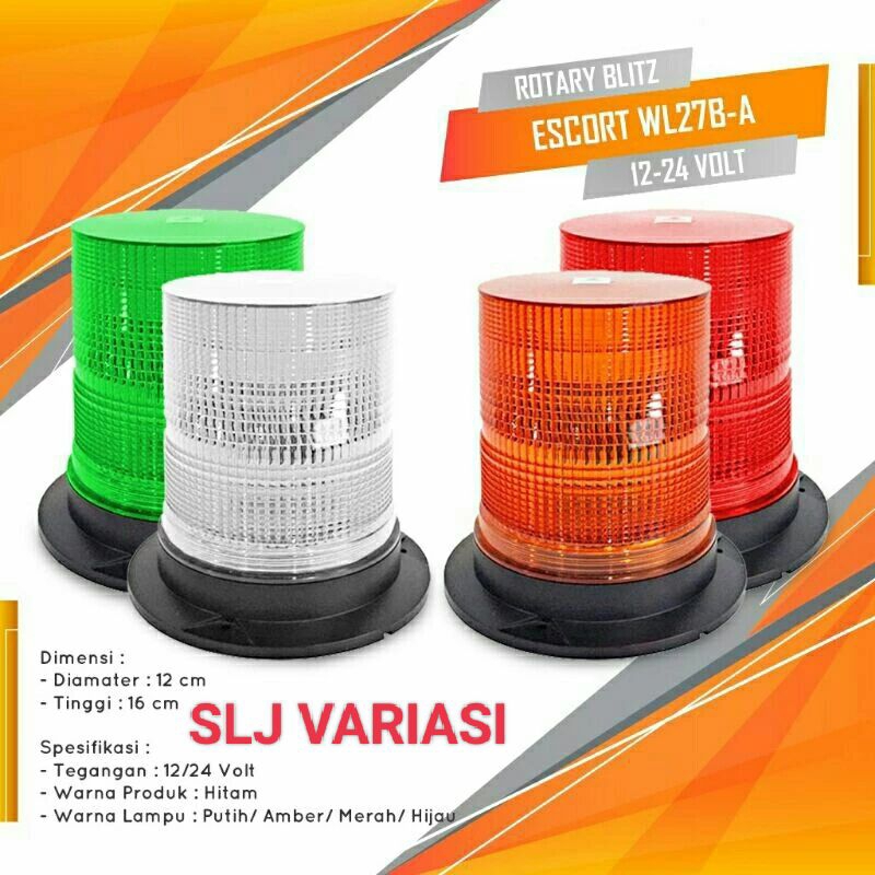 LAMPU ROTARY BLITZ 6 MODE LAMPU LED ROTARY MOBIL TRUK