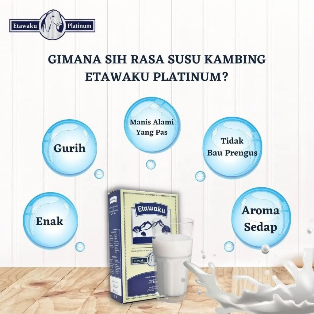 

Etawaku Platinum Original BPOM susu Kambing Etawa plus Krimer 200g